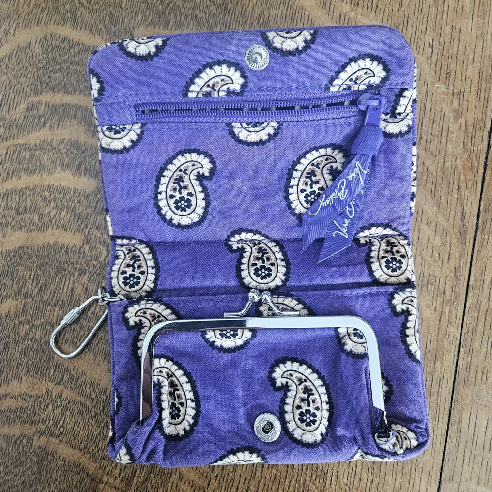 Vera Bradley Purple Paisley Wallet
